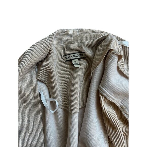 Maya Brooke Womens Formal Maxi Sleeveless Dress with Jacket Size 14 - Picture 8 of 9